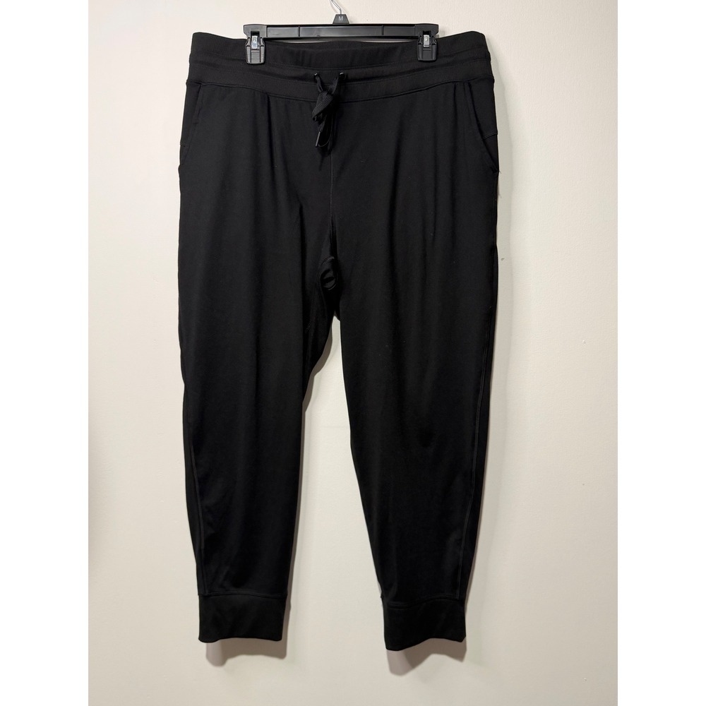 American Eagle Black Joggers Women XL Drawstring Waist Athleisure Sweatpants